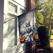 Load image into Gallery viewer, Alaskan Malamute Spooky Halloween House Flag