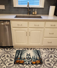 Load image into Gallery viewer, Alaskan Malamute Spooky Halloween Memory Foam Kitchen Mat