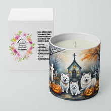 Load image into Gallery viewer, American Eskimo Spooky Halloween Decorative Soy Candle