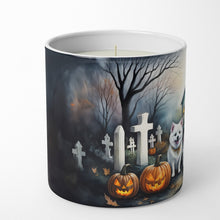 Load image into Gallery viewer, American Eskimo Spooky Halloween Decorative Soy Candle