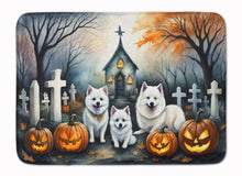 Load image into Gallery viewer, American Eskimo Spooky Halloween Memory Foam Kitchen Mat