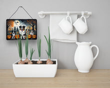 Load image into Gallery viewer, Australian Shepherd Spooky Halloween Wall or Door Hanging Prints