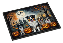Load image into Gallery viewer, Australian Shepherd Spooky Halloween Doormat -  18x27 Decorative Floor Mat – Indoor/Outdoor Rug