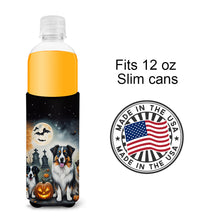 Load image into Gallery viewer, Australian Shepherd Spooky Halloween Slim Can Huggers – Fun, Functional Drink Coolers for Every Occasion