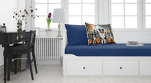 Load image into Gallery viewer, Australian Shepherd Spooky Halloween Fabric Standard Pillowcase – Artistic Decorative Front, White Back