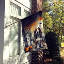 Load image into Gallery viewer, Basset Hound Spooky Halloween House Flag