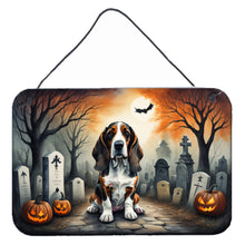 Load image into Gallery viewer, Basset Hound Spooky Halloween Wall or Door Hanging Prints