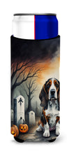 Load image into Gallery viewer, Basset Hound Spooky Halloween Slim Can Huggers – Fun, Functional Drink Coolers for Every Occasion