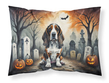 Load image into Gallery viewer, Basset Hound Spooky Halloween Fabric Standard Pillowcase – Artistic Decorative Front, White Back