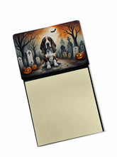 Load image into Gallery viewer, Basset Hound Spooky Halloween Sticky Note Holder- Refiilable Desk Accessory Note Pad