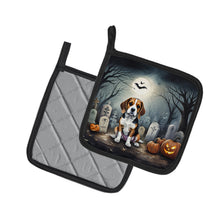 Load image into Gallery viewer, Beagle Spooky Halloween Pot Holders - Set of 2 Decorative Kitchen Helpers | Made in the USA