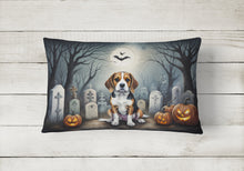 Load image into Gallery viewer, Beagle Spooky Halloween Fabric Decorative Pillow