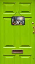 Load image into Gallery viewer, Bearded Collie Spooky Halloween Wall or Door Hanging Prints