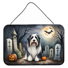 Load image into Gallery viewer, Bearded Collie Spooky Halloween Wall or Door Hanging Prints