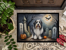 Load image into Gallery viewer, Bearded Collie Spooky Halloween Doormat - 24x36 Decorative Floor Mat – Indoor/Outdoor Rug with Artistic Flair