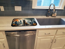 Load image into Gallery viewer, Belgian Malinois Spooky Halloween Dish Drying Mat