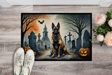 Load image into Gallery viewer, Belgian Malinois Spooky Halloween Doormat -  18x27 Decorative Floor Mat – Indoor/Outdoor Rug