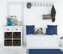 Load image into Gallery viewer, Bernese Mountain Dog Spooky Halloween Fabric Decorative Pillow