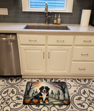 Load image into Gallery viewer, Bernese Mountain Dog Spooky Halloween Memory Foam Kitchen Mat