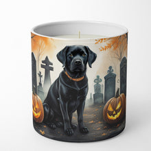 Load image into Gallery viewer, Black Labrador Retriever Spooky Halloween Decorative Soy Candle