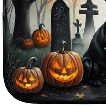 Load image into Gallery viewer, Black Labrador Retriever Spooky Halloween Dish Drying Mat