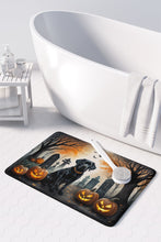 Load image into Gallery viewer, Black Labrador Retriever Spooky Halloween Memory Foam Kitchen Mat