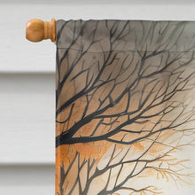 Load image into Gallery viewer, Black Labrador Retriever Spooky Halloween House Flag