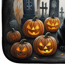 Load image into Gallery viewer, Black Labrador Retriever Spooky Halloween Dish Drying Mat
