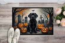 Load image into Gallery viewer, Black Labrador Retriever Spooky Halloween Doormat - 24x36 Decorative Floor Mat – Indoor/Outdoor Rug with Artistic Flair