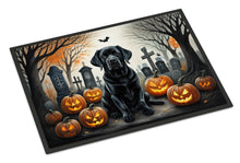 Load image into Gallery viewer, Black Labrador Retriever Spooky Halloween Doormat - 24x36 Decorative Floor Mat – Indoor/Outdoor Rug with Artistic Flair