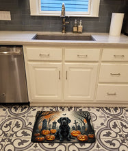 Load image into Gallery viewer, Black Labrador Retriever Spooky Halloween Memory Foam Kitchen Mat