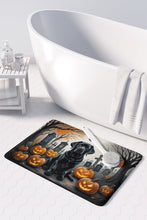 Load image into Gallery viewer, Black Labrador Retriever Spooky Halloween Memory Foam Kitchen Mat