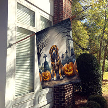 Load image into Gallery viewer, Bloodhound Spooky Halloween House Flag