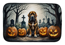 Load image into Gallery viewer, Bloodhound Spooky Halloween Dish Drying Mat