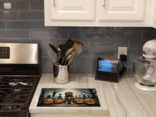 Load image into Gallery viewer, Bloodhound Spooky Halloween Glass Cutting Boards – Durable, Decorative Kitchen Art Large