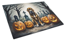 Load image into Gallery viewer, Bloodhound Spooky Halloween Glass Cutting Boards – Durable, Decorative Kitchen Art Large
