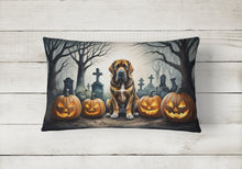 Load image into Gallery viewer, Bloodhound Spooky Halloween Fabric Decorative Pillow