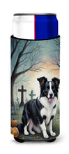 Load image into Gallery viewer, Border Collie Spooky Halloween Slim Can Huggers – Fun, Functional Drink Coolers for Every Occasion