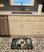 Load image into Gallery viewer, Border Collie Spooky Halloween Memory Foam Kitchen Mat