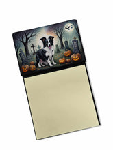 Load image into Gallery viewer, Border Collie Spooky Halloween Sticky Note Holder- Refiilable Desk Accessory Note Pad