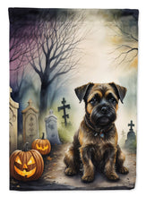 Load image into Gallery viewer, Border Terrier Spooky Halloween House Flag