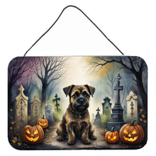 Load image into Gallery viewer, Border Terrier Spooky Halloween Wall or Door Hanging Prints