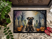 Load image into Gallery viewer, Border Terrier Spooky Halloween Doormat -  18x27 Decorative Floor Mat – Indoor/Outdoor Rug