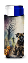Load image into Gallery viewer, Border Terrier Spooky Halloween Slim Can Huggers – Fun, Functional Drink Coolers for Every Occasion
