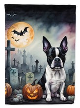 Load image into Gallery viewer, Boston Terrier Spooky Halloween House Flag