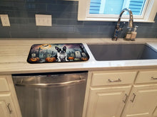 Load image into Gallery viewer, Boston Terrier Spooky Halloween Dish Drying Mat