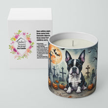 Load image into Gallery viewer, Boston Terrier Spooky Halloween Decorative Soy Candle