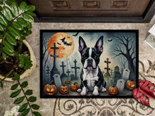 Load image into Gallery viewer, Boston Terrier Spooky Halloween Doormat - 24x36 Decorative Floor Mat – Indoor/Outdoor Rug with Artistic Flair