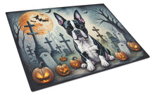 Load image into Gallery viewer, Boston Terrier Spooky Halloween Glass Cutting Boards – Durable, Decorative Kitchen Art Large