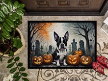 Load image into Gallery viewer, Boston Terrier Spooky Halloween Doormat -  18x27 Decorative Floor Mat – Indoor/Outdoor Rug